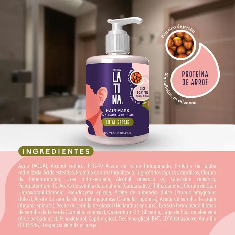 Mascarilla capilar, reparación total