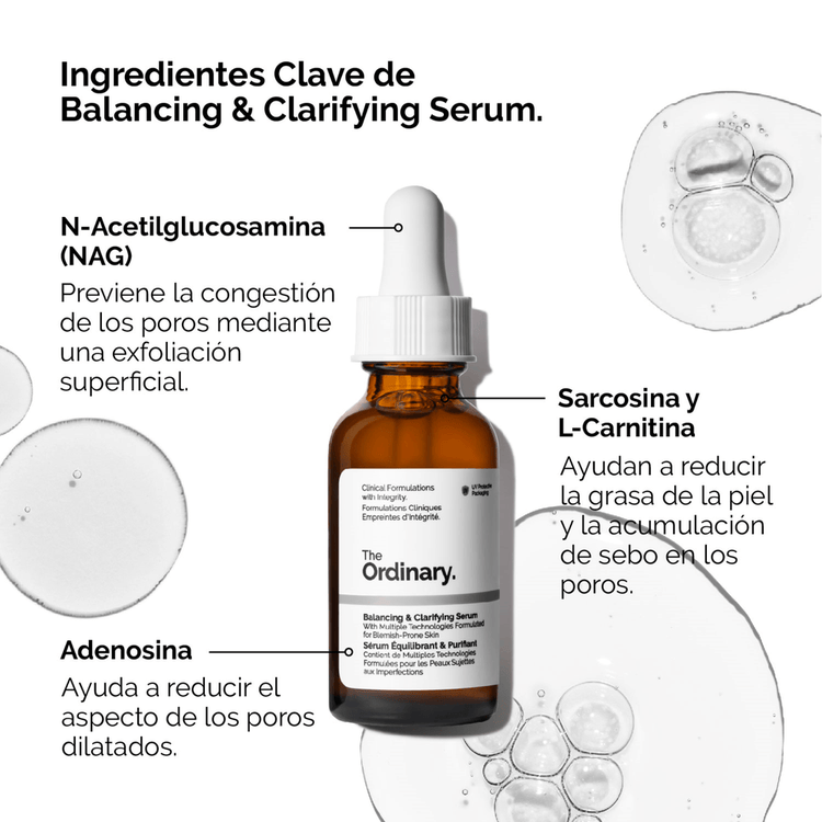 Balancing & Clarifying - Suero equilibrante, reduce signos de congestión en la piel