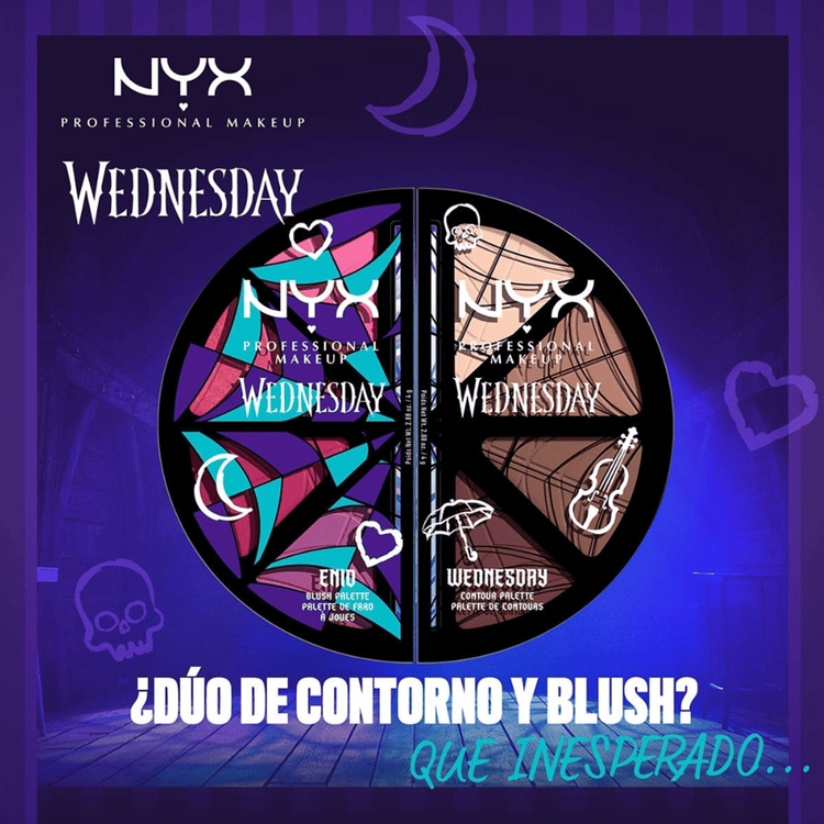Wednesday Paleta de Contour - Esculpe y define con cuatro tonos fríos, edición limitada