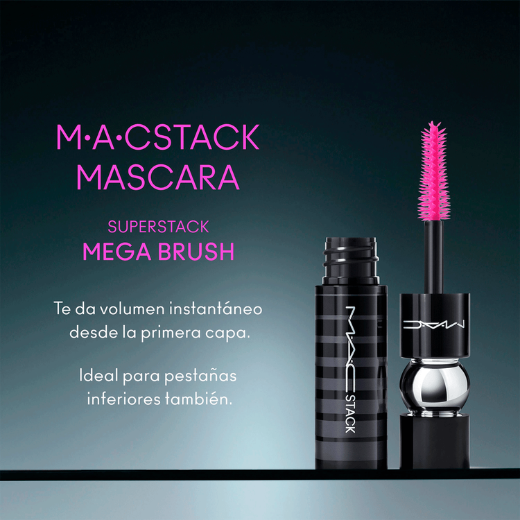 M·A·Cstack Mascara Máscara de pestañas volumen, longitud y definición adaptable