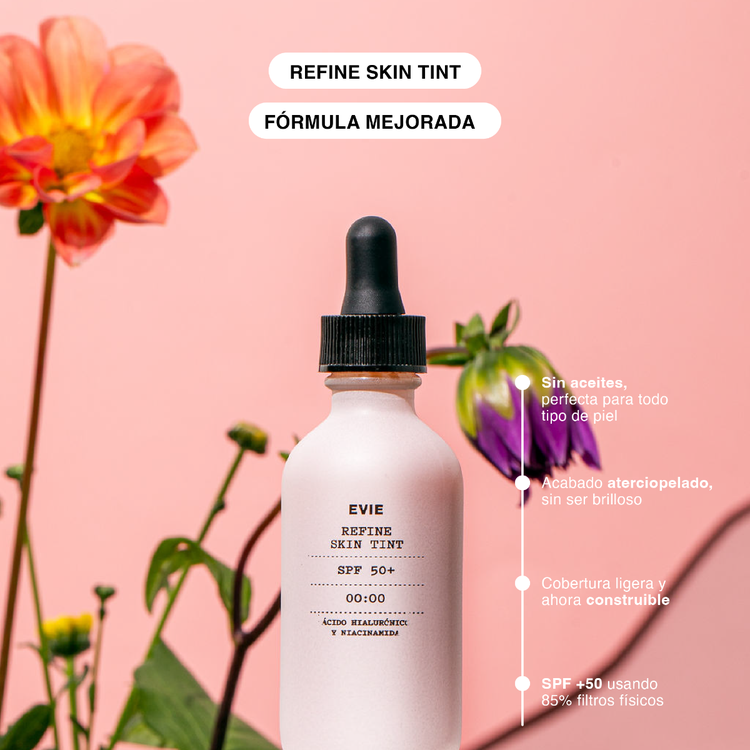 Refine Skin Tint - Protector solar, protección SPF 50+