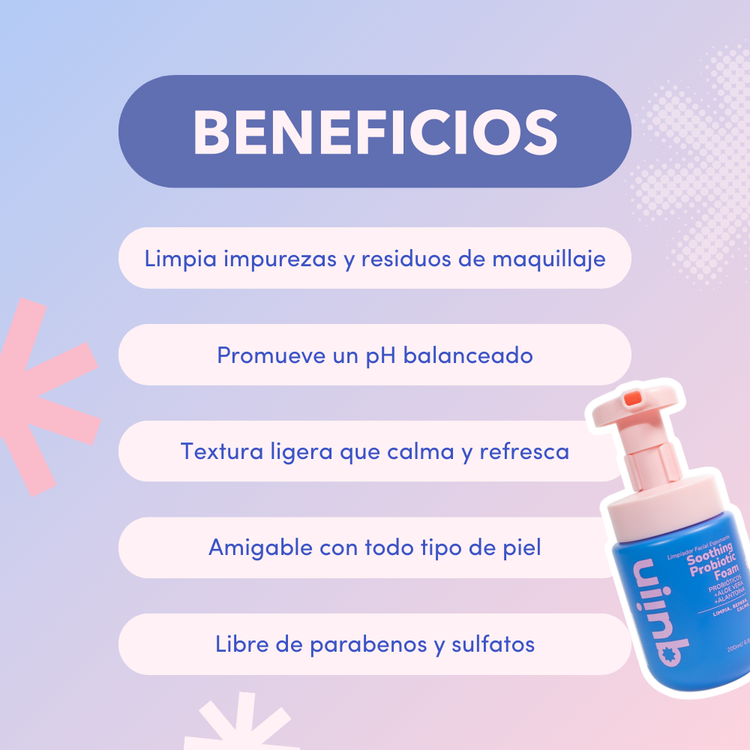 Soothing Probiotic Foam 200 ML - Espuma facial, con aloe vera