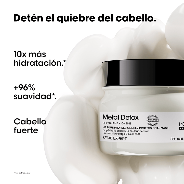 Metal Detox - Mascarilla, menor riesgo de quiebre