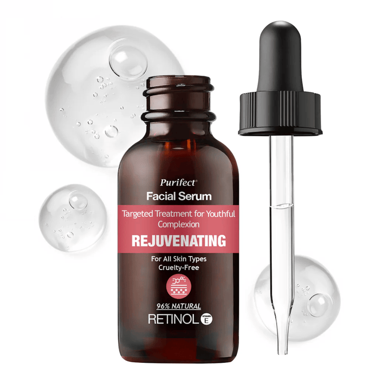 Facial Serum Rejuvenating Retinol + Vit E Serum facial efectos antienvejecimiento