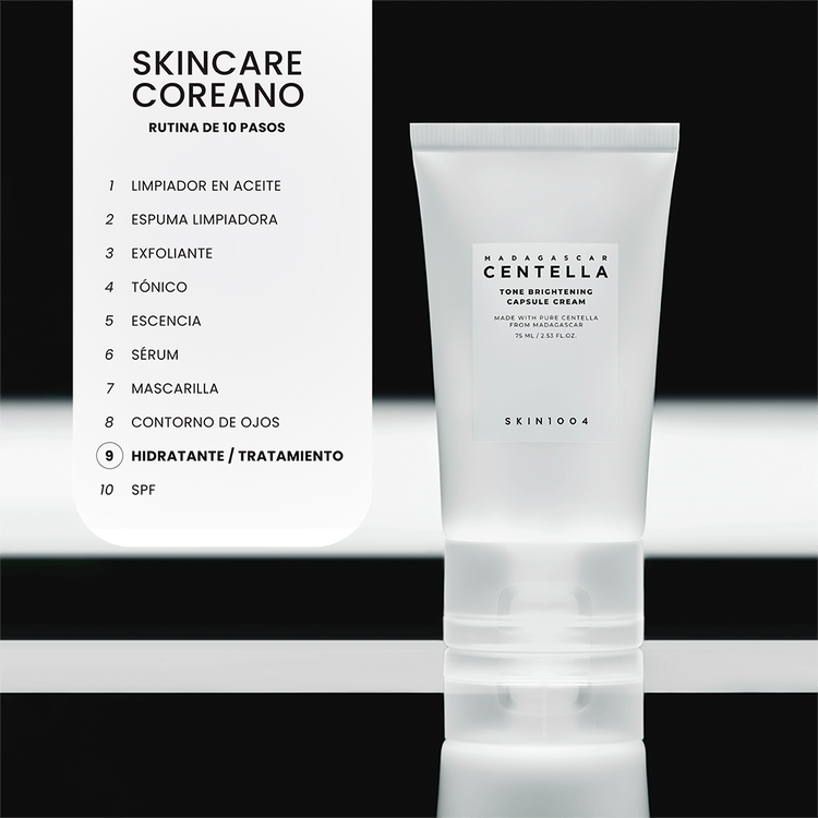 Madagascar Centella - Crema facial hidratante, acabado radiante y uniforme