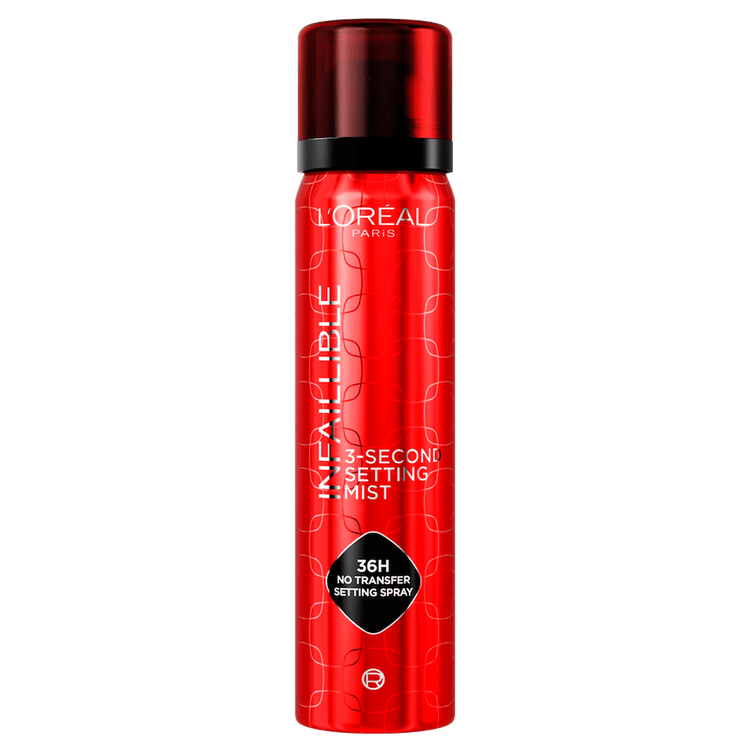 Infallible 3-Second Setting Mist Fijador de maquillaje sella maquillaje con larga duración
