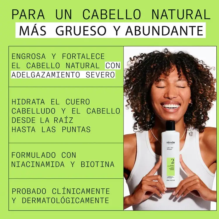 Sistema 2 - Shampoo, hidrata el cuero cabelludo