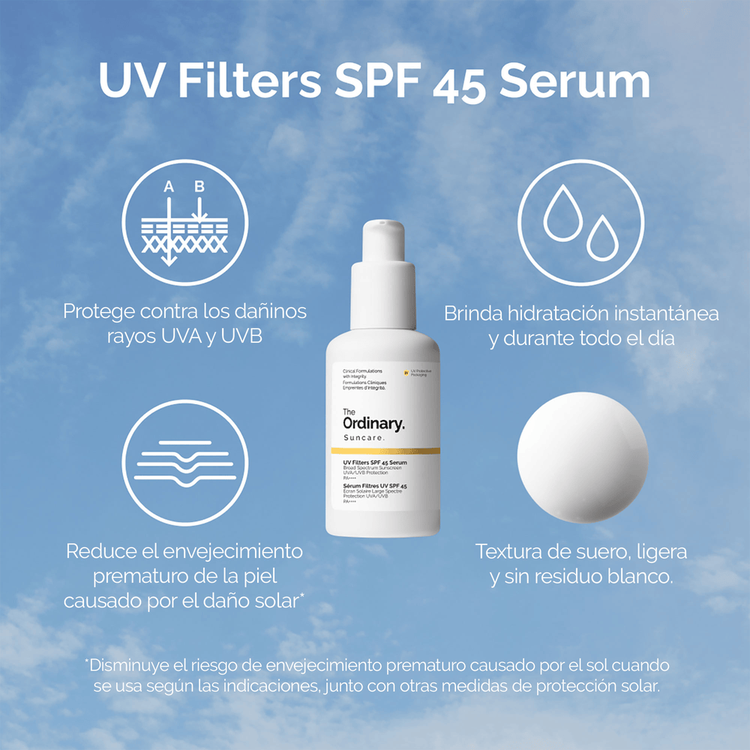 Uv Filters Spf 45 Serum Protector solar protege de daños solares