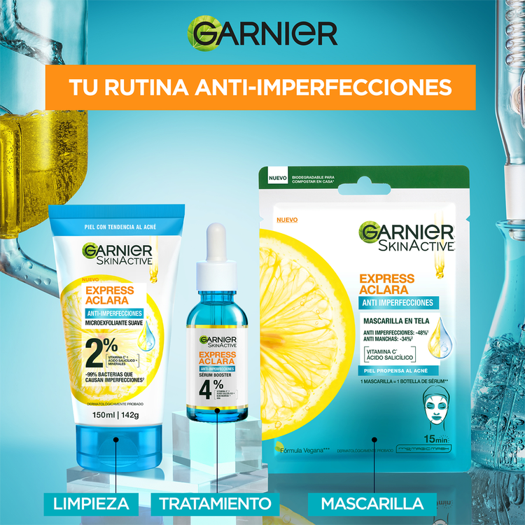 Garnier Skin Serum reduce imperfecciones y puntos negros
