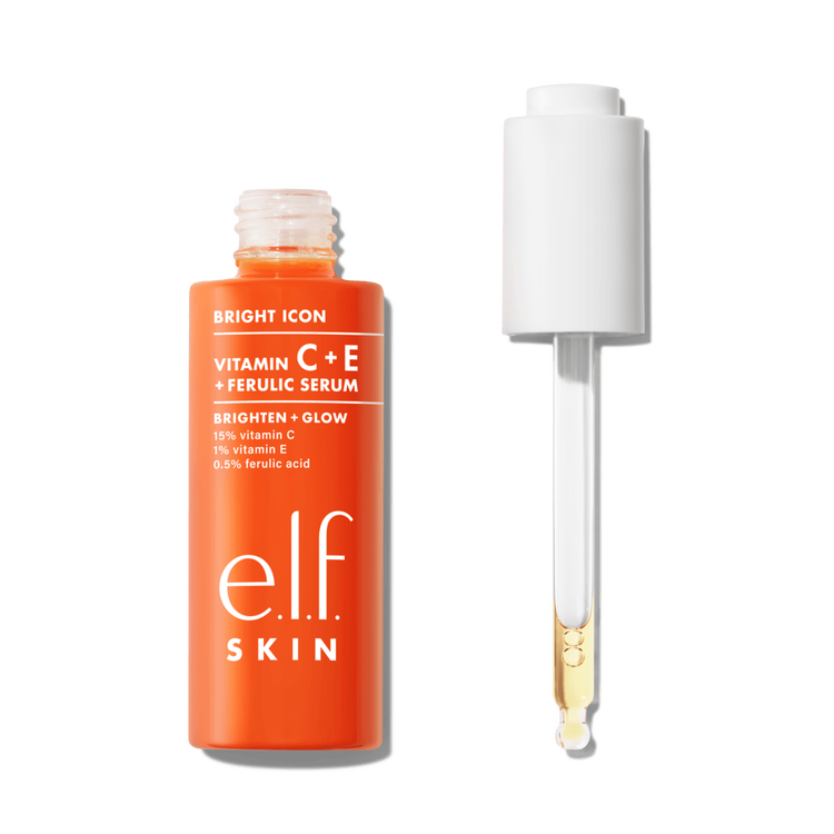 Bright Icon - Sérum facial iluminador, con 15% de vitamina C, 1% de vitamina E y 0.5% de ácido ferúlico