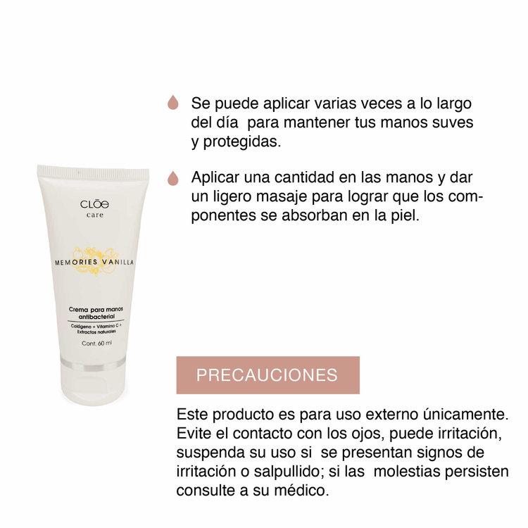 Crema para manos, para todo tipo de piel