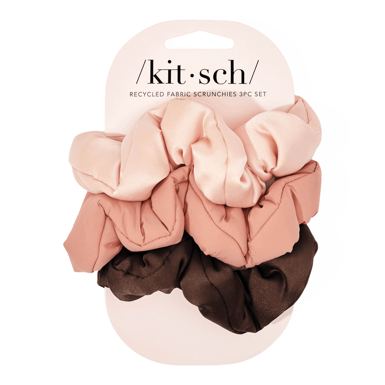 Recycled Fabric Puffy Scrunchies Scrunchies para cabello volumen para el cabello