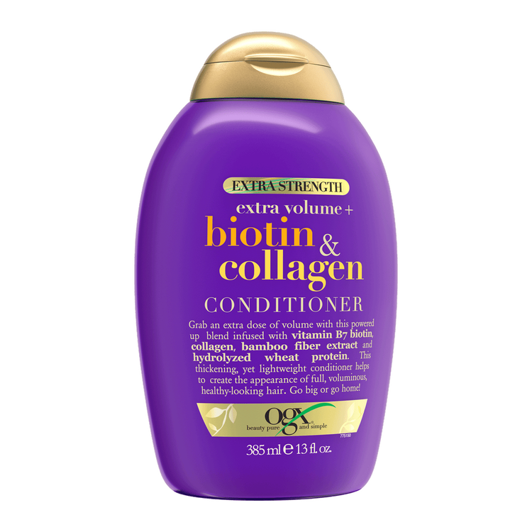 OGX Biotin And Collagen Extra Strength - Acondicionador, con biotina y colágeno