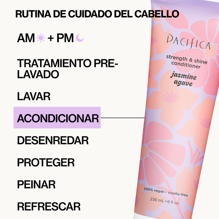 Jasmine Agave Strength + Shine - Acondicionador, ayuda a reparar el cabello