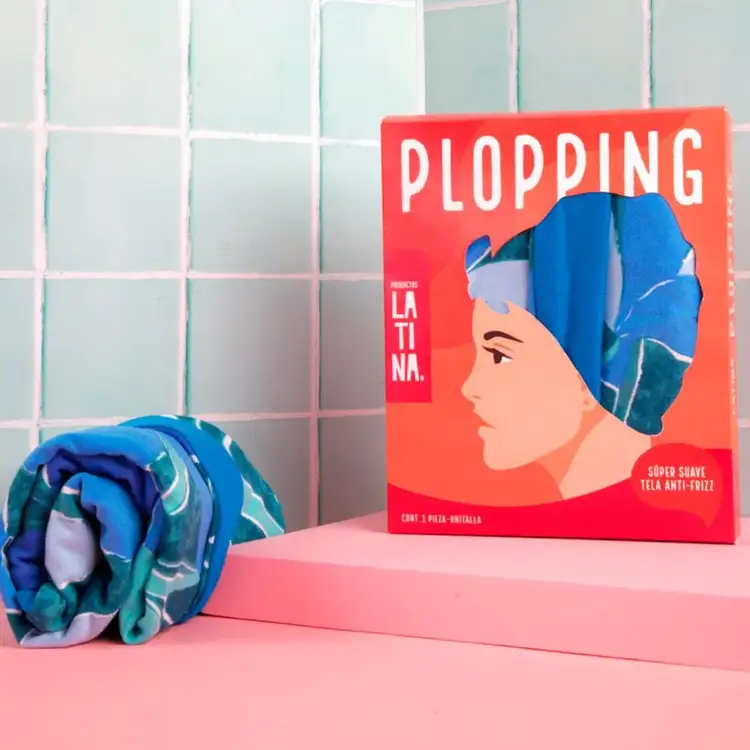 Plopping - Toalla para el cabello, antifrizz