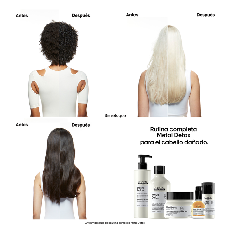 Metal Detox - Tratamiento preshampoo, reduce riesgo de quiebre