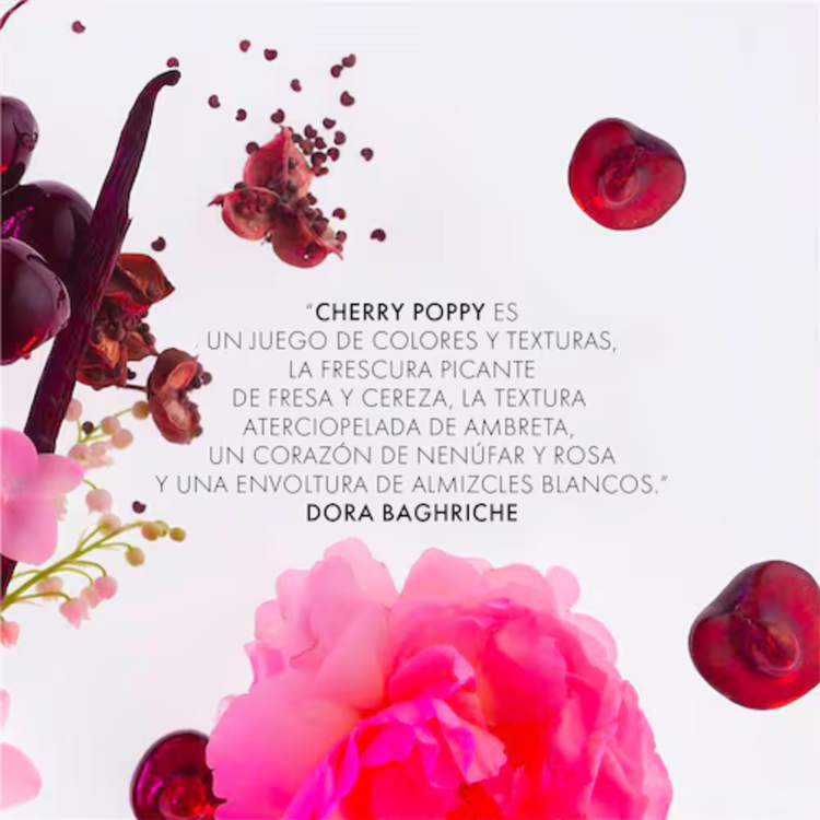 Flower Cherry Poppy - Eau de Parfum, una fragancia exquisita para una piel deliciosa