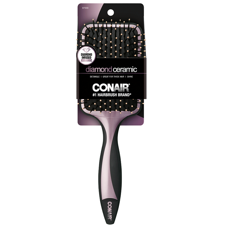 Conair - Cepillo de pala acojinado Diamond Ceramic