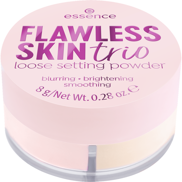 Flawless Skin Trio Loose Setting Powder Polvo + bronceador matifica, corrige y fija