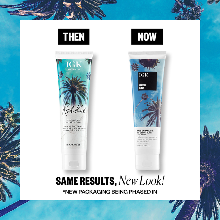 Rich Kid Coconut Oil Gel Aceite para cabello fijación ligera, brillo suave y natural.