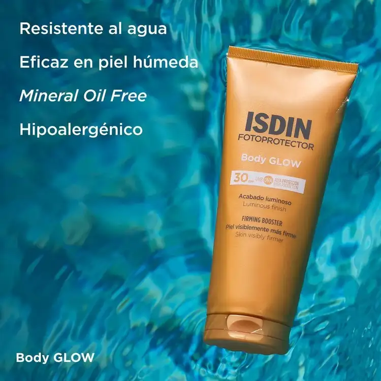 Isdin Corporal Glow - Protector solar corporal, con efecto glow
