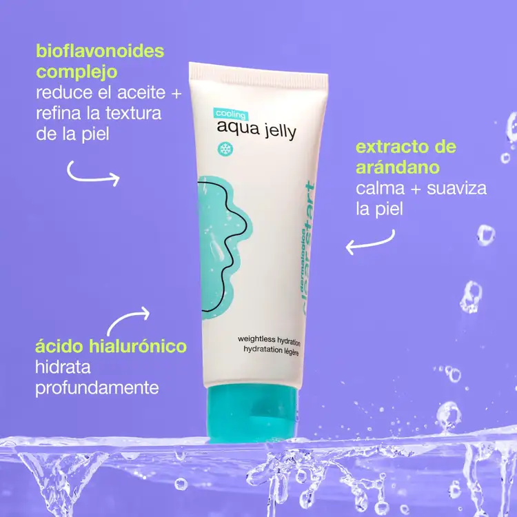 Clear Start Cooling Aqua Jelly Moisturizer Hidratante hidratación sin brillo para piel grasa.