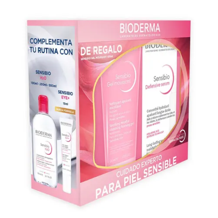 Sensibio - Set de regalo, gel moussant 100 ml + suero defensive 30 ml