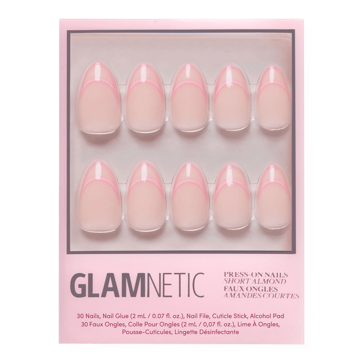 Uñas artificiales con punta francesa