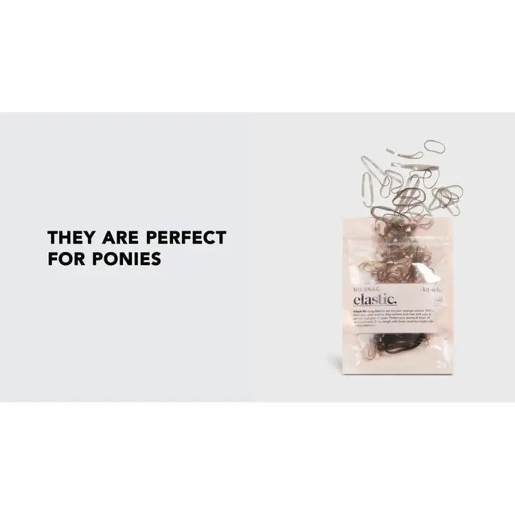 Brown No-Snag Elastics - Ligas elásticas, resistentes y fáciles de usar