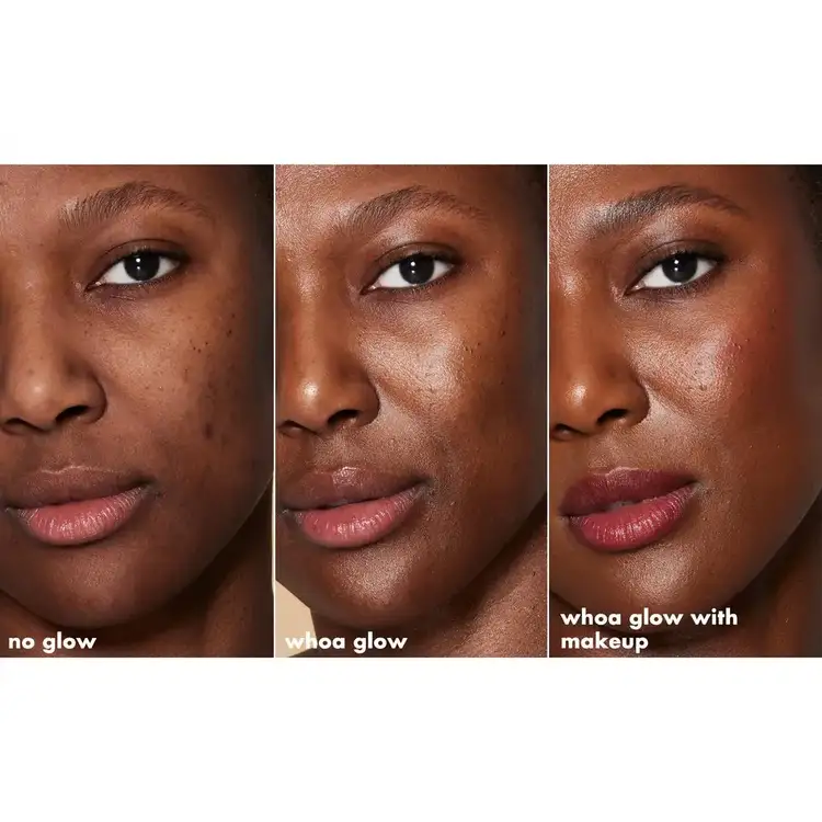 Suntouchable Whoa Glow - Protector solar facial, luminoso y prebase de maquillaje con FPS 30