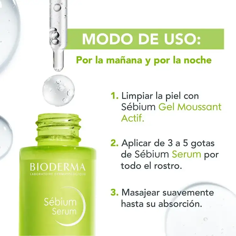 Sebium - Suero facial, controla brotes, reduce poros y arrugas