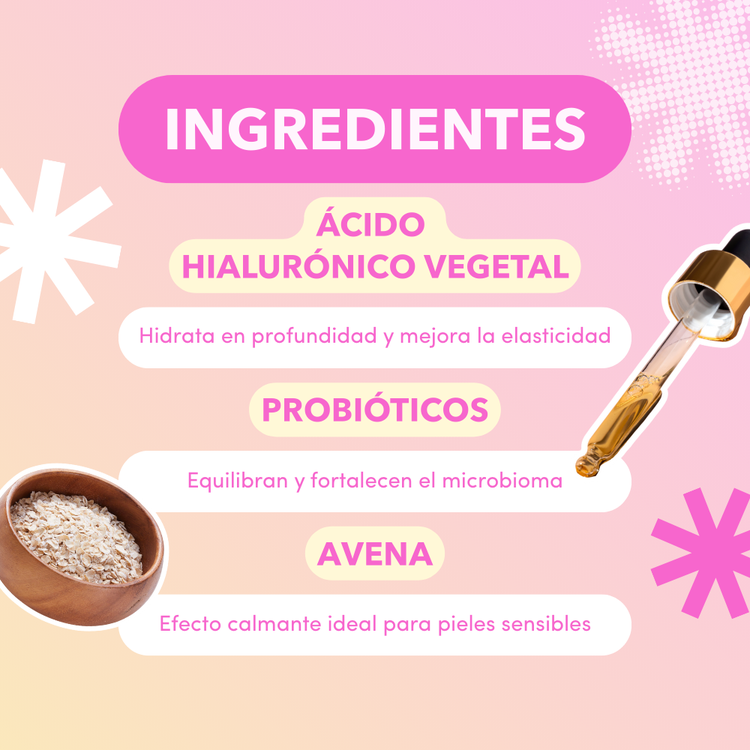 Hyaluronic Probiotic - Suero facial, con probióticos