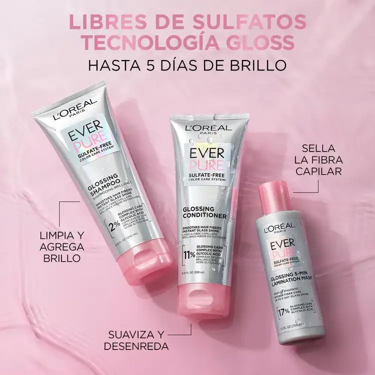 Ever Pure Glossing - Shampoo, brillo intenso