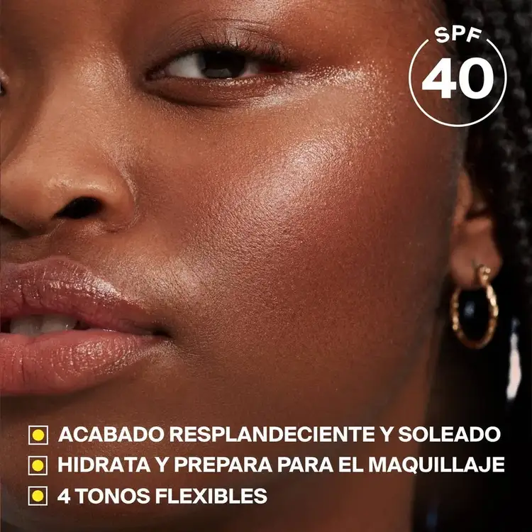 Mini Glowscreen - Protector solar SPF 40, acabado bronceado natural