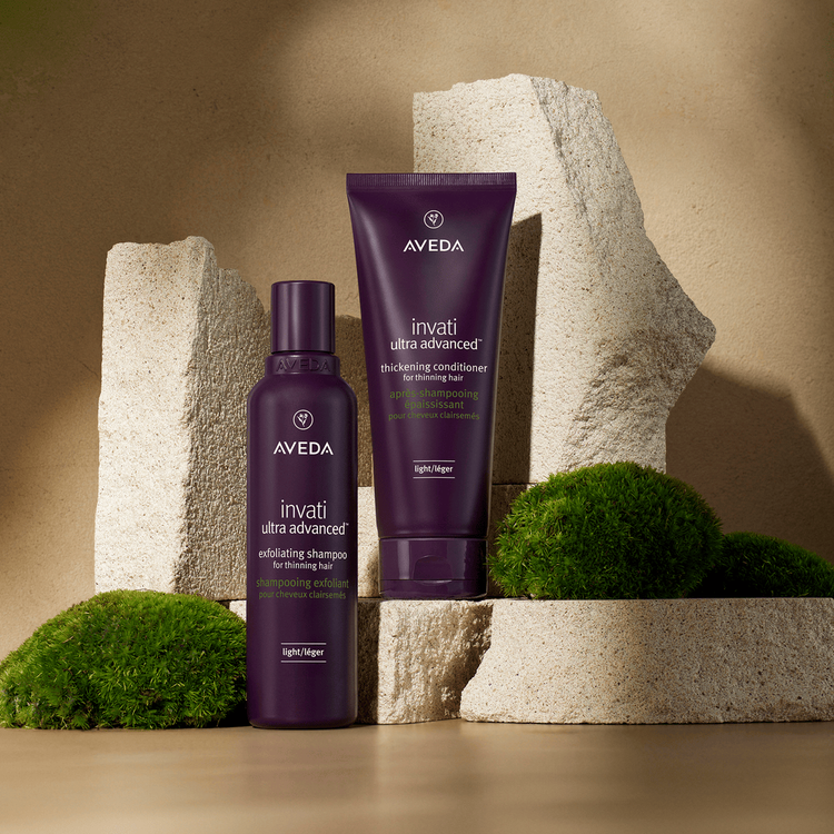 Invati Ultra Acondicionador ligero evita la caida del cabello y engrosa la fibra capilar