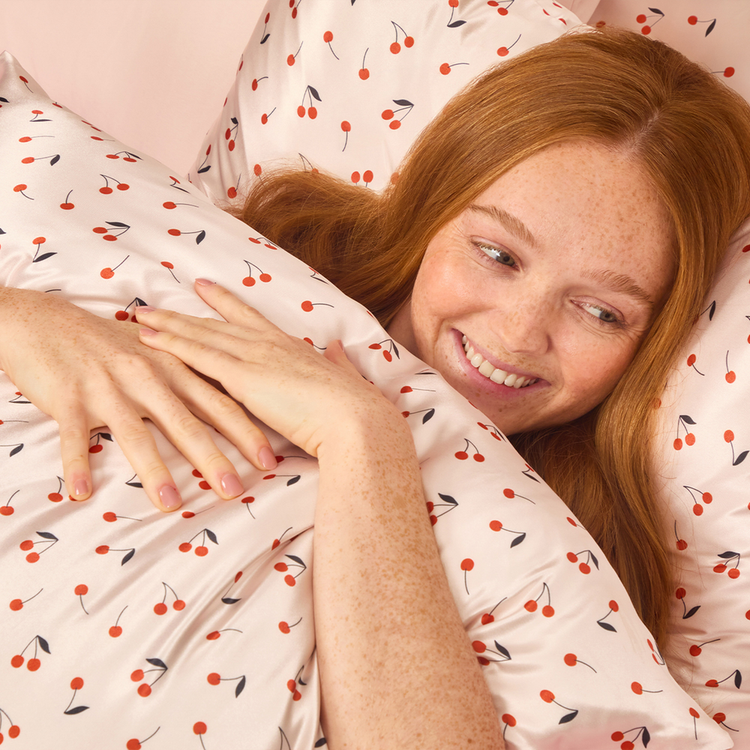 Satin Funda para almohada controla el frizz