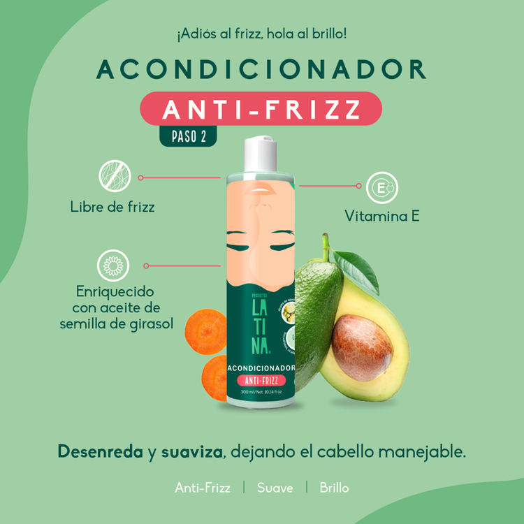 Acondicionador, antifrizz