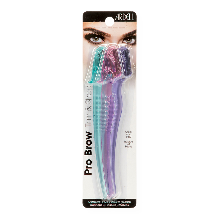 Pro Brow Trim & Shape Disposable Razors Navajas desechables para cejas recorta y da forma a las cejas.