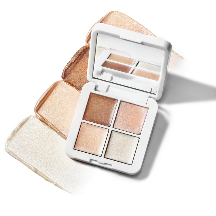 Living Luminizer Glow Quad Paleta de iluminadores resalta y realza la piel