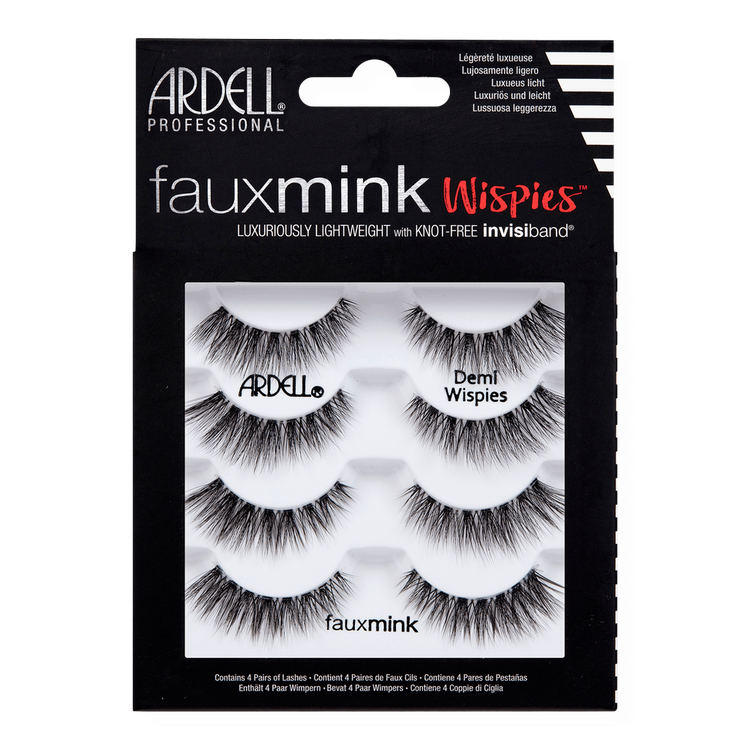 Faux Mink Demi Wispies Pestañas postizas volumen medio y longitud perfecta.