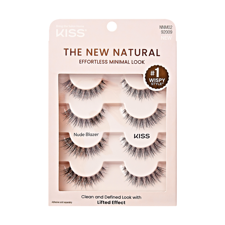 The New Natural Pestañas de tira look abierto y alargado