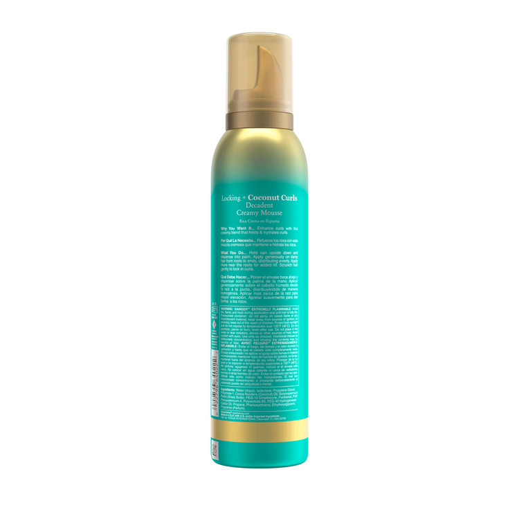 OGX Locking + Coconut Curls Decadent - Mousse, modelador para rizos