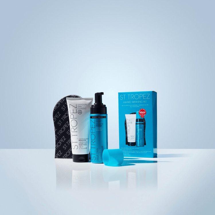 Award Winning - Set de regalo, mousse bronceador + loción reafirmante diaria
