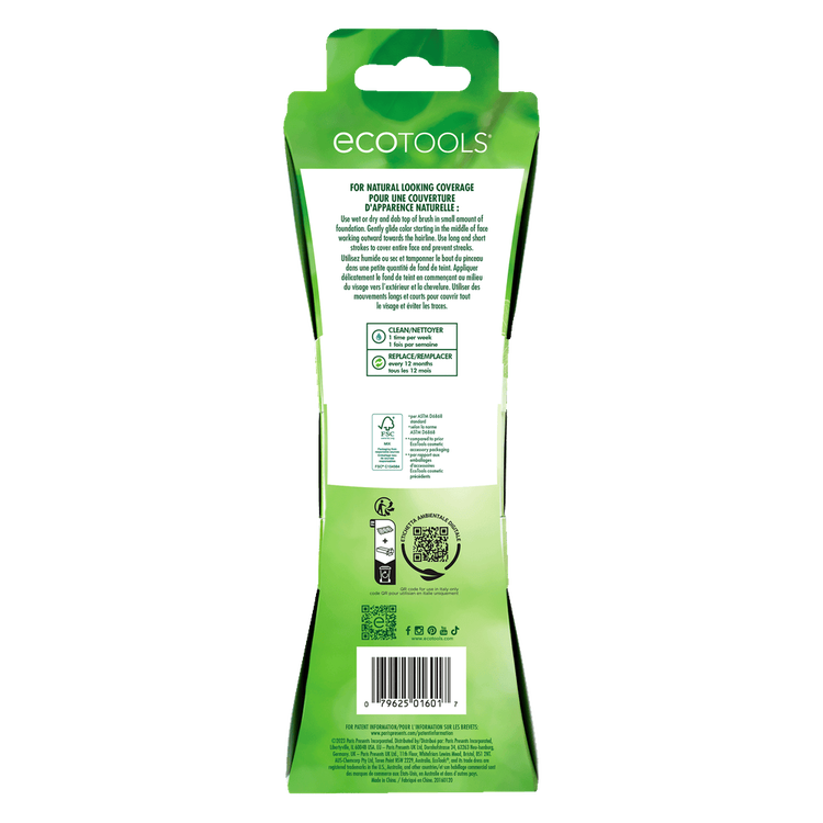 Eco Tools Wonder Cover Complexion - Brocha de maquillaje, para base