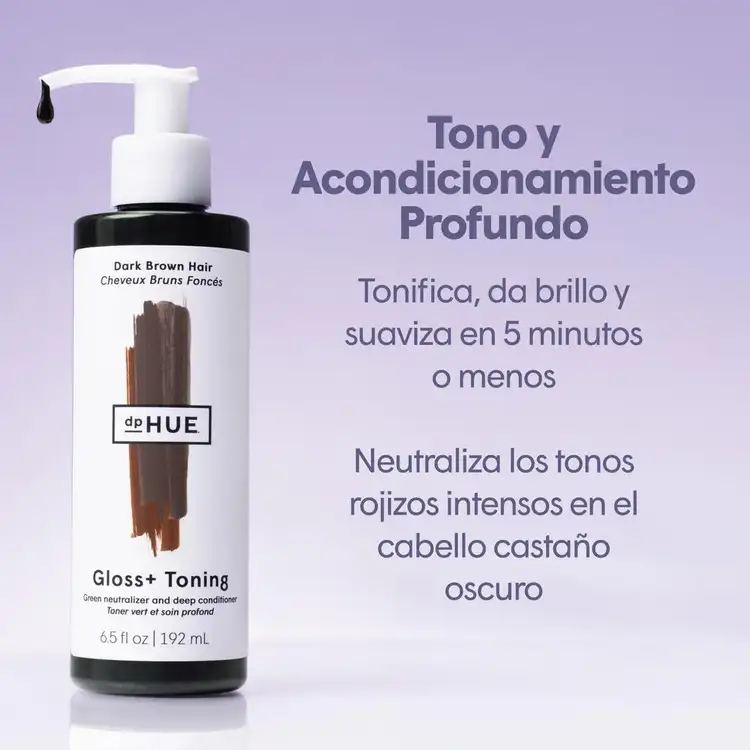 Gloss+ Toning Acondicionador con color para el cabello neutraliza tonos y mejora el brillo en minutos