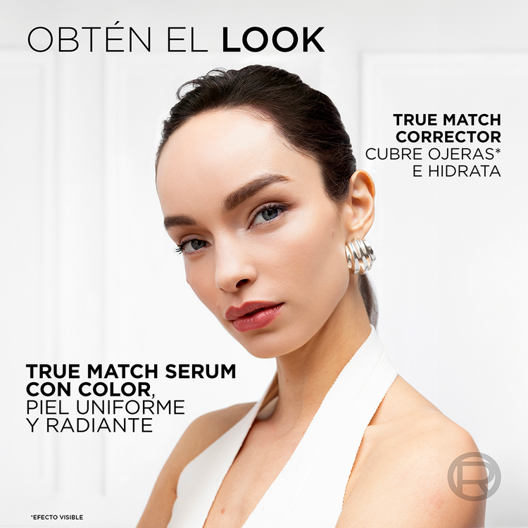 True Match Tinted Serum - Base de maquillaje líquida, tipo serum con ácido hialurónico
