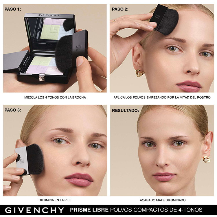 Prisme Libre 4 color Pressed Powder - Polvos matificantes, correctores y fijadores