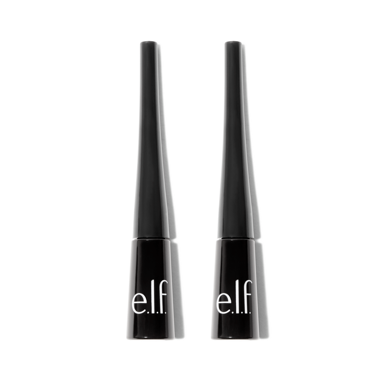 e.l.f. Expert Liquid Liner Set of 2 Paquete de 2 delineadores líquidos de ojos de alta pigmentación y punta extra fina