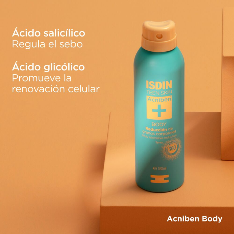 Acniben - Spray corporal, reducción de granos corporales