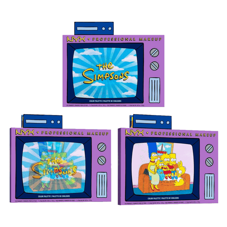 Simpsons - Eyeshadow Palette, Sombras coloridas de alta pigmentación